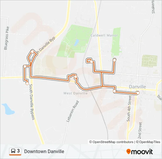 3 Bus Line Map