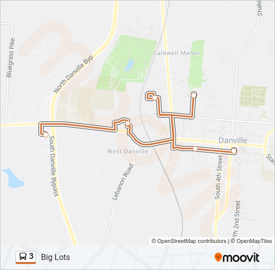 3 bus Line Map