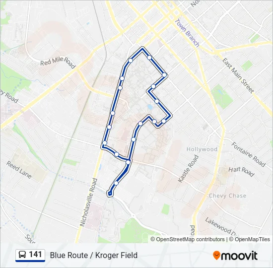 141 Bus Line Map