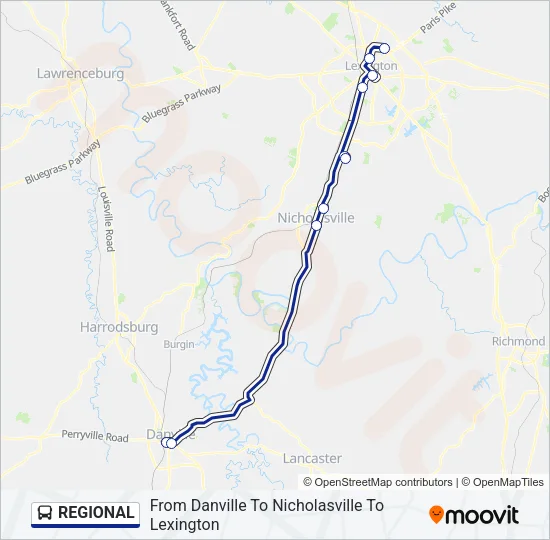 REGIONAL Bus Line Map