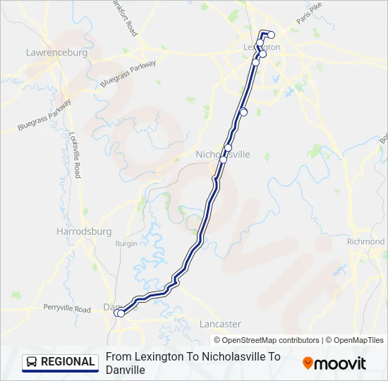 REGIONAL Bus Line Map