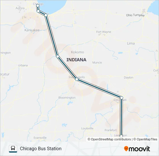 GREYHOUND US0120 Bus Line Map