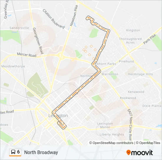 6 Bus Line Map