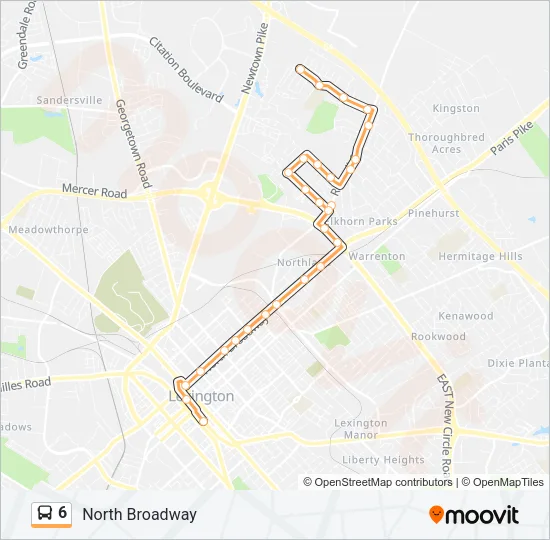 6 Bus Line Map