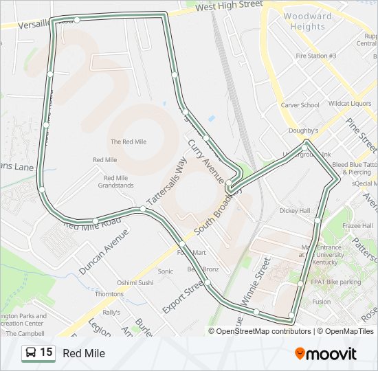 15 Bus Line Map