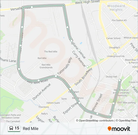 15 Bus Line Map