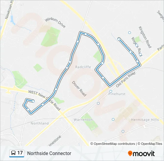 17 Bus Line Map