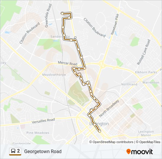 2 Bus Line Map