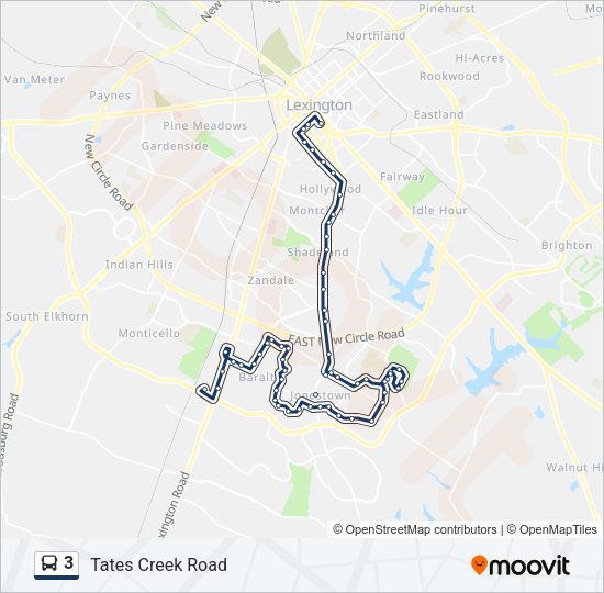 3 Bus Line Map