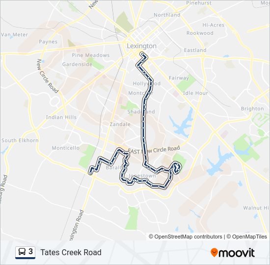 3 Bus Line Map