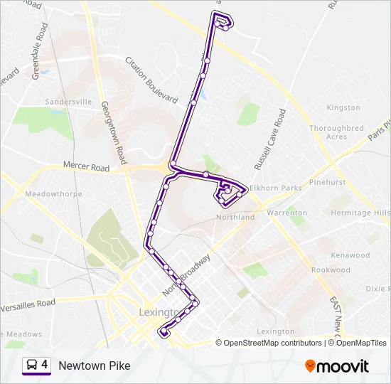 4 Bus Line Map