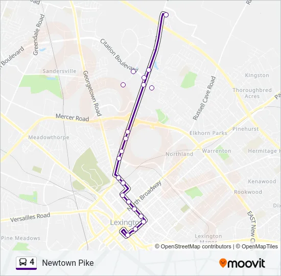 4 Bus Line Map