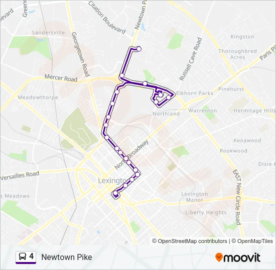 4 Bus Line Map