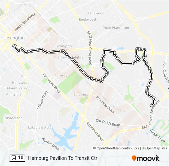 10 Bus Line Map