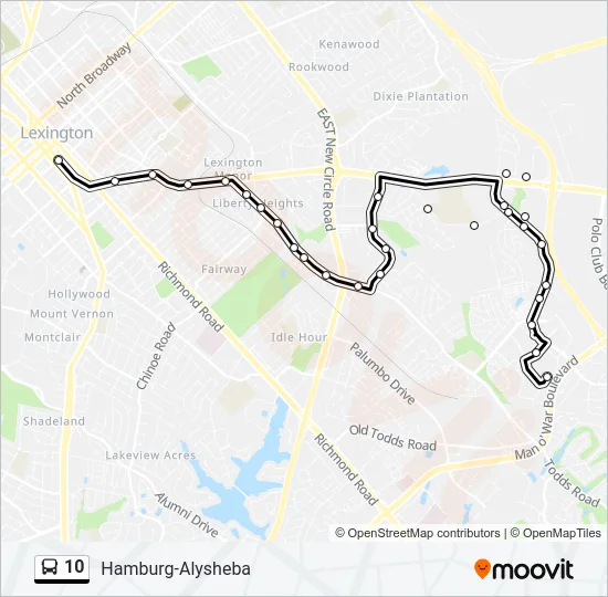 10 Bus Line Map