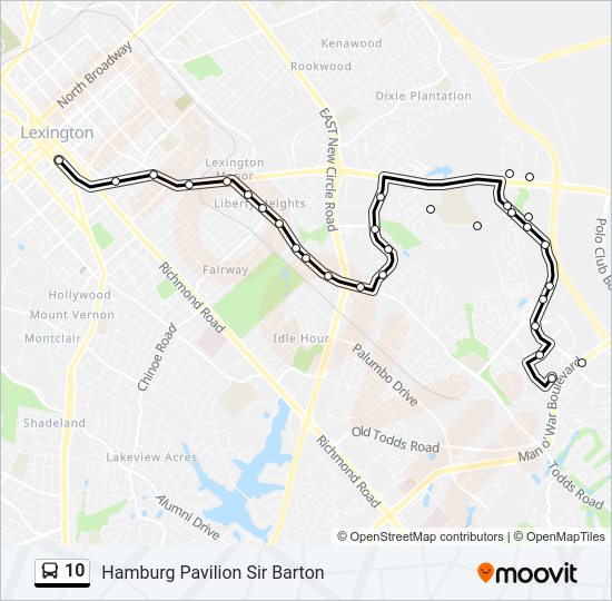 10 Bus Line Map