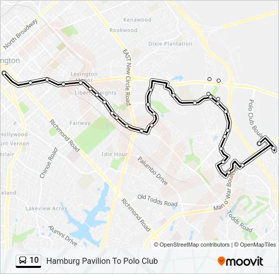 10 Bus Line Map