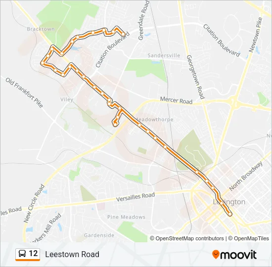 12 Bus Line Map