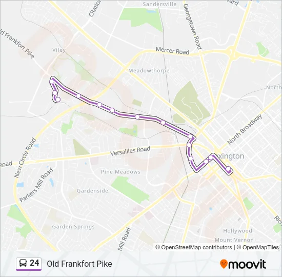 24 Bus Line Map