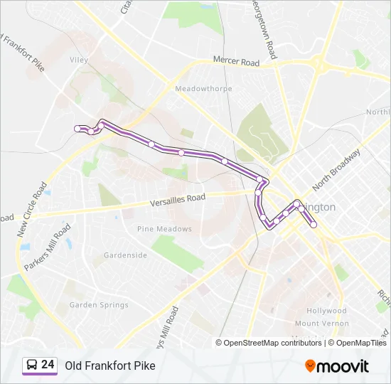 24 Bus Line Map