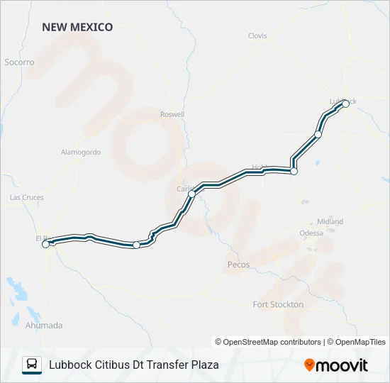 GREYHOUND US1192S Bus Line Map