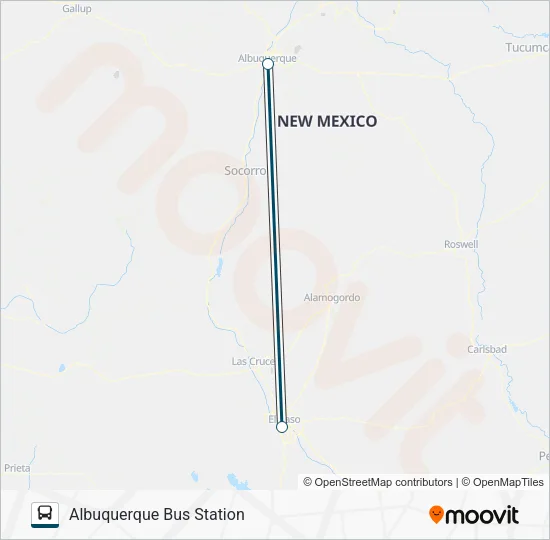 GREYHOUND US1140D Bus Line Map