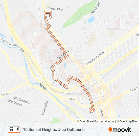 10 Bus Line Map