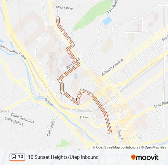 10 Bus Line Map