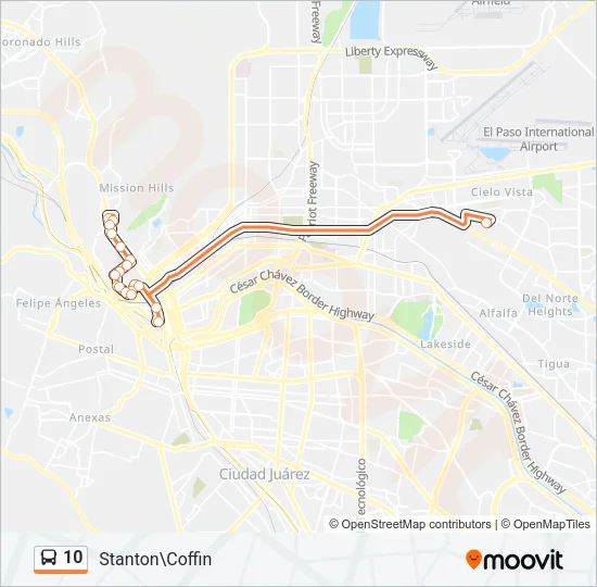 10 Bus Line Map