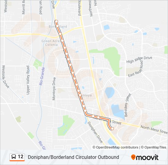 12 Bus Line Map