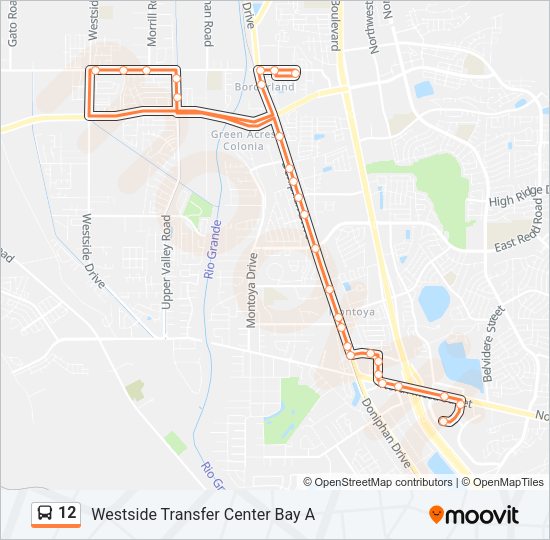 12 Bus Line Map