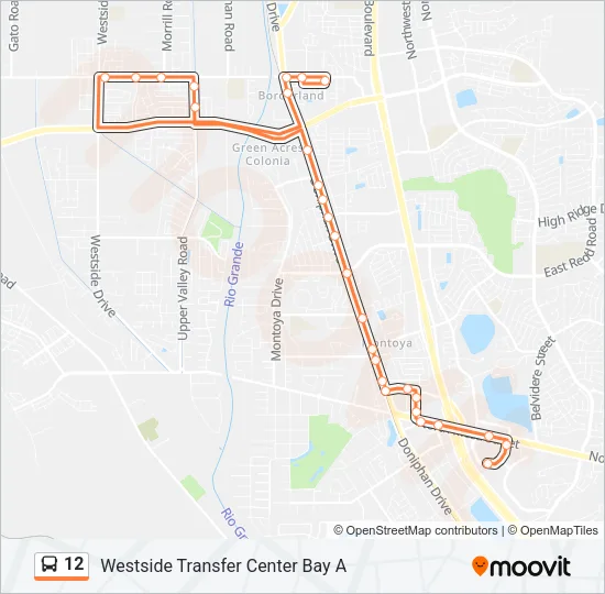 12 Bus Line Map