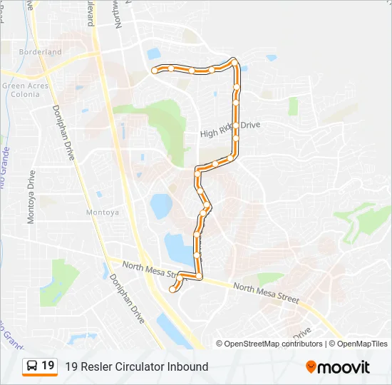 19 Bus Line Map