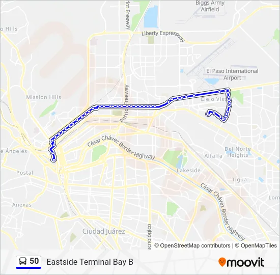 50 Bus Line Map