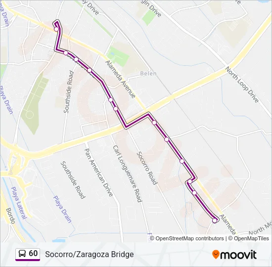 60 Bus Line Map