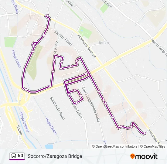 60 Bus Line Map