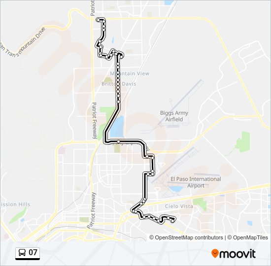 07 bus Line Map