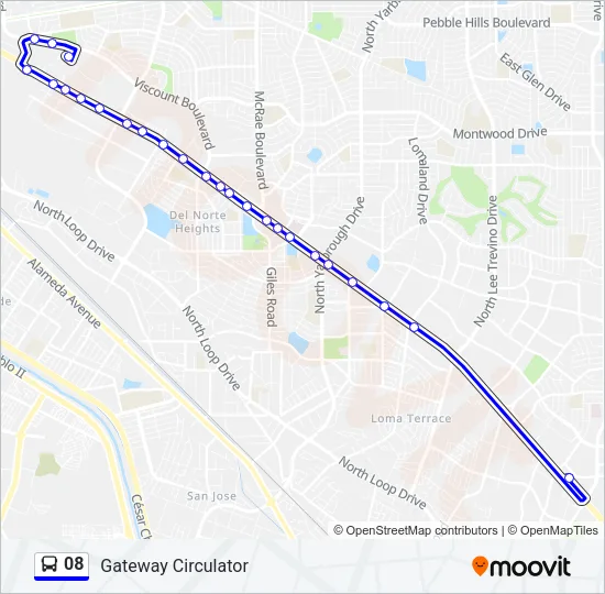 08 Bus Line Map