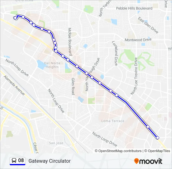 08 Bus Line Map