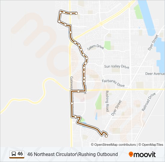 46 Route: Schedules, Stops & Maps - 46 Northeast Circulator\rushing 