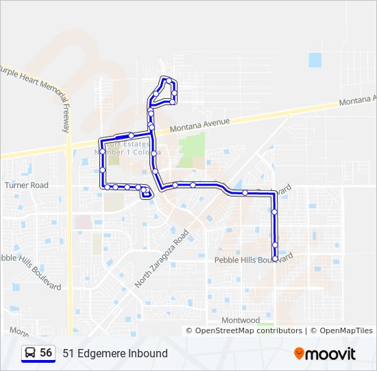 Blind informeel Gladys 56 Route: Schedules, Stops & Maps - 51 Edgemere Inbound (Updated)