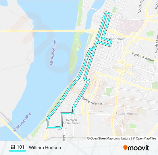 101 Bus Line Map