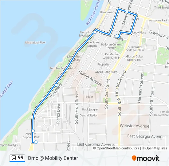 99 Bus Line Map