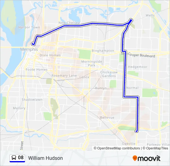 08 Bus Line Map