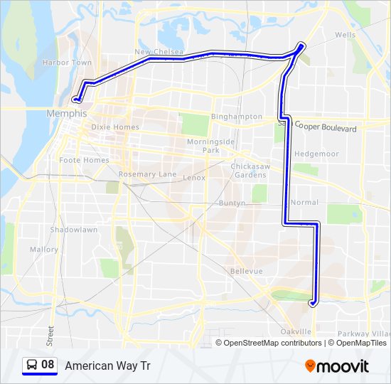 08 Bus Line Map