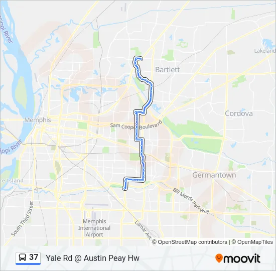 37 Bus Line Map