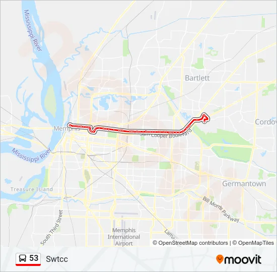 53 Bus Line Map