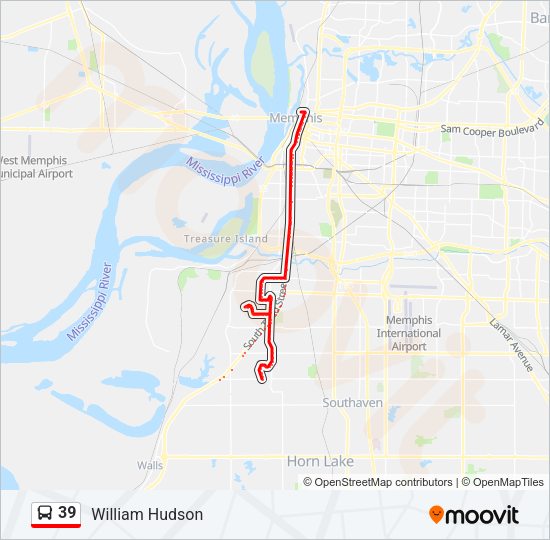 39 Bus Line Map