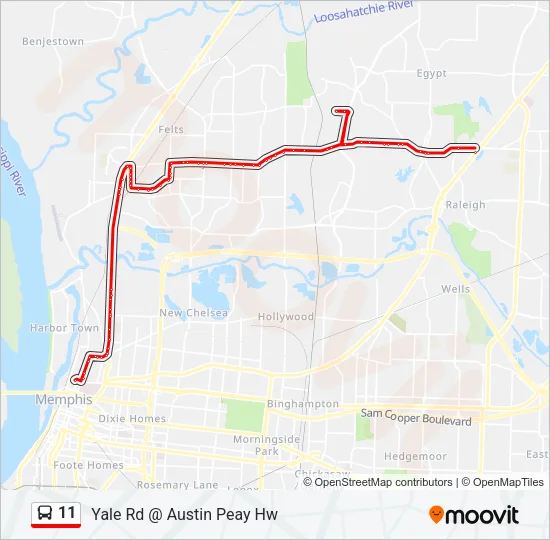 11 Bus Line Map