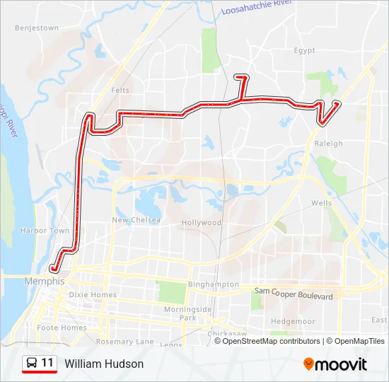 11 Bus Line Map